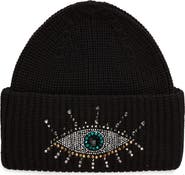 Kurt Geiger London Beaded Evil Eye Beanie