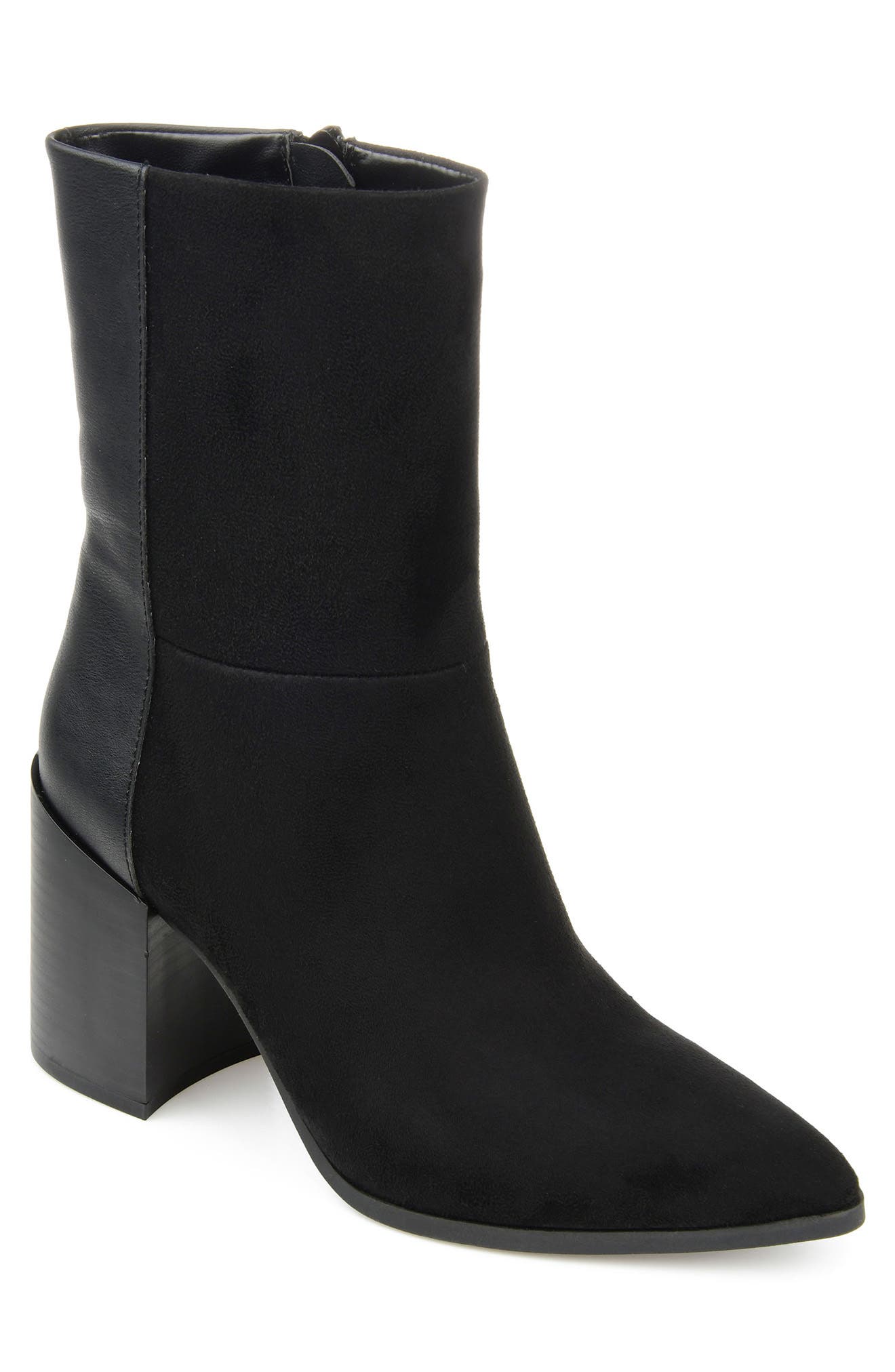Journee Collection Sharlie Block Heel Boot, Main, color, 