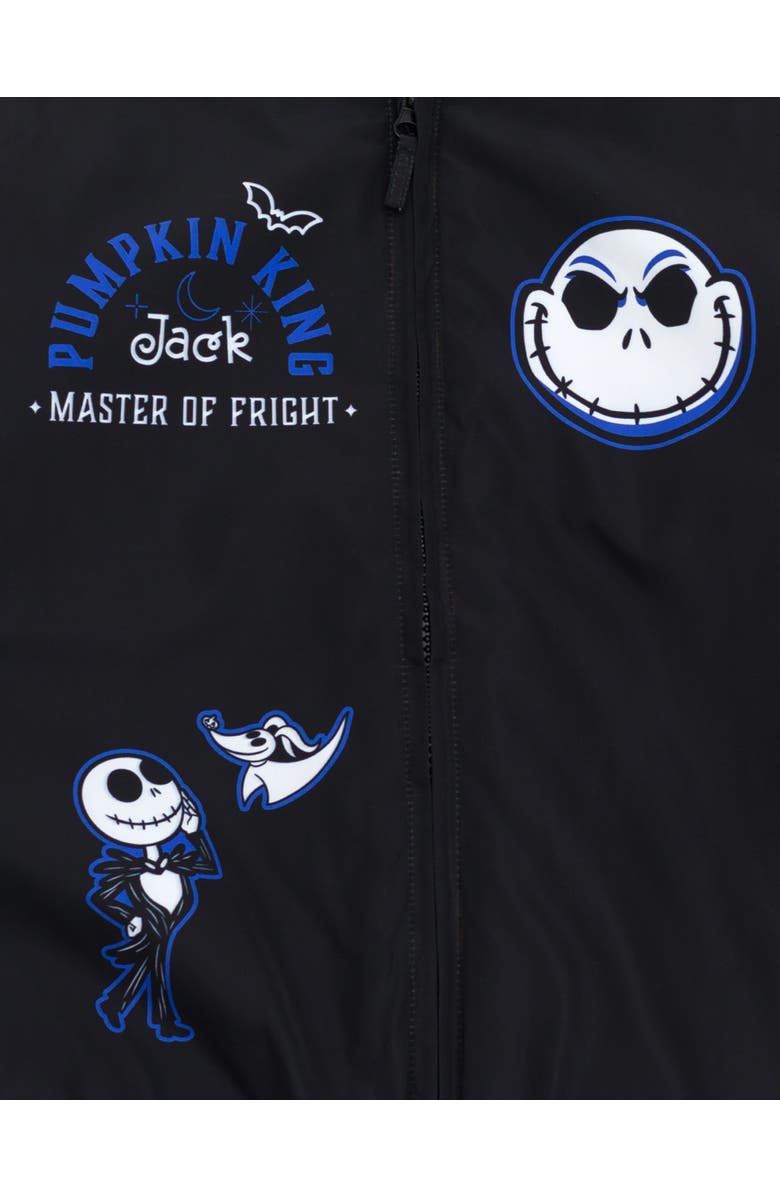 Disney Nightmare Before Christmas Varsity Bomber Jacket, Alternate, color, Black Grey Jack