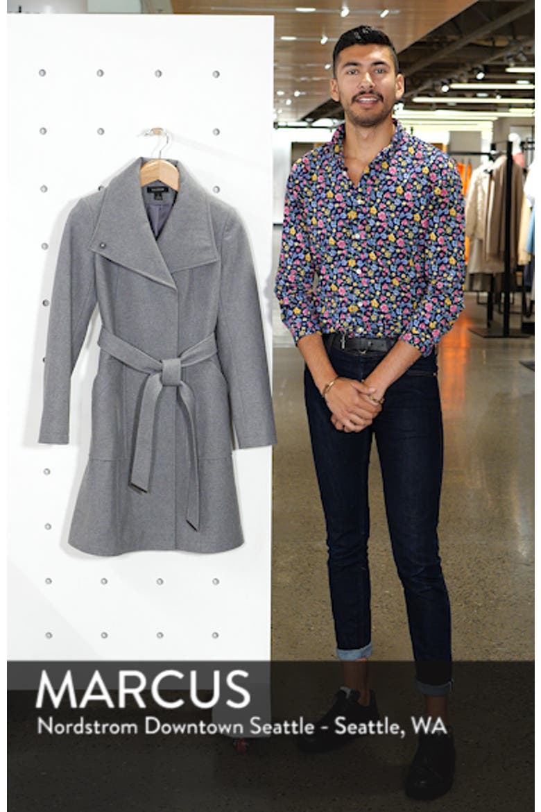 Belted Wool Blend Coat video