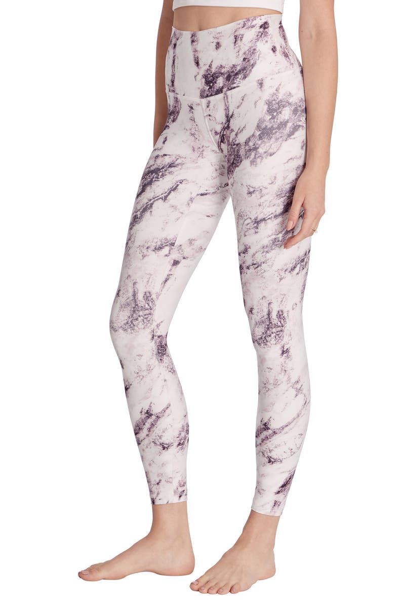 Wildfox Marble Print 7/8 Leggings, Alternate, color,