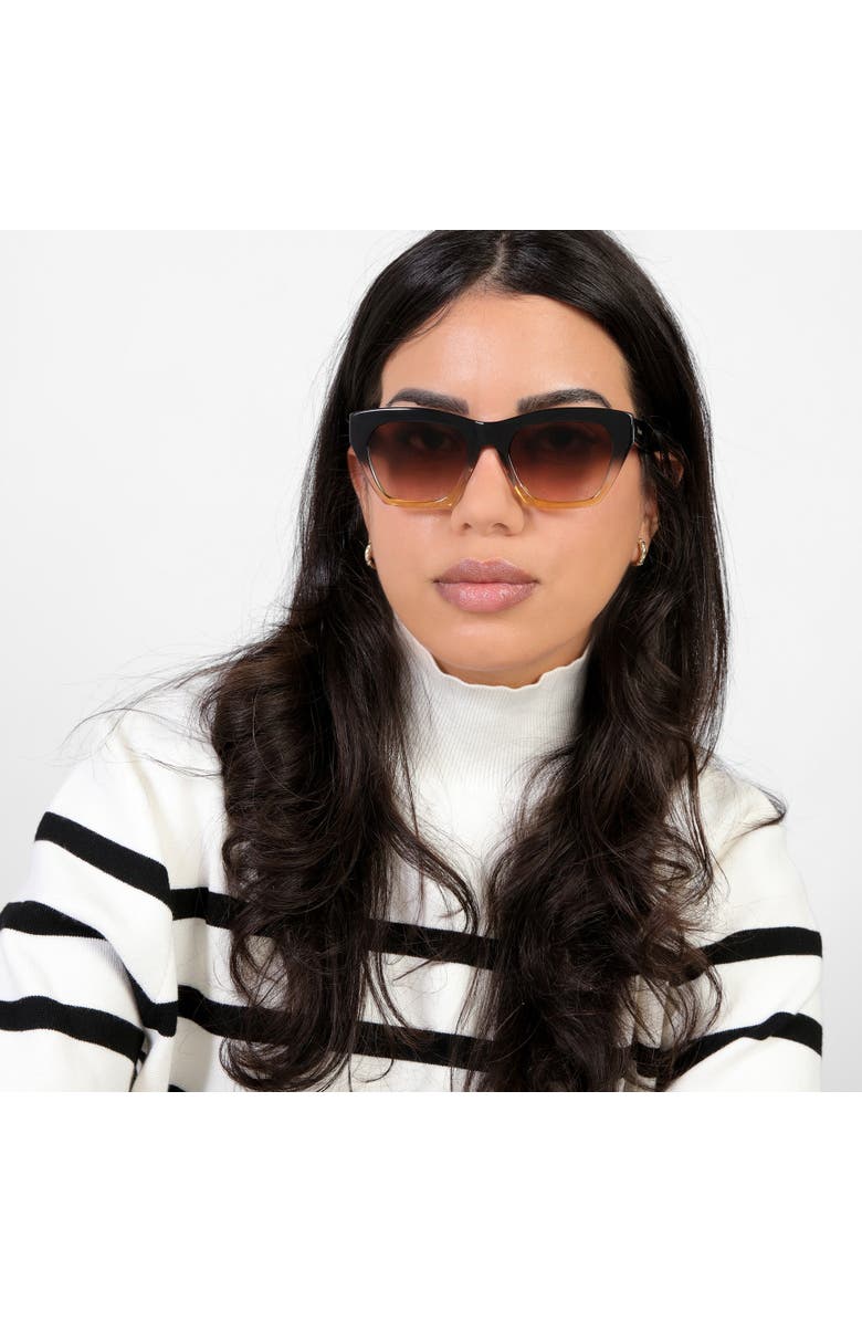 Illesteva Bali Sunglasses, Alternate, color, Violet Havana / Blue