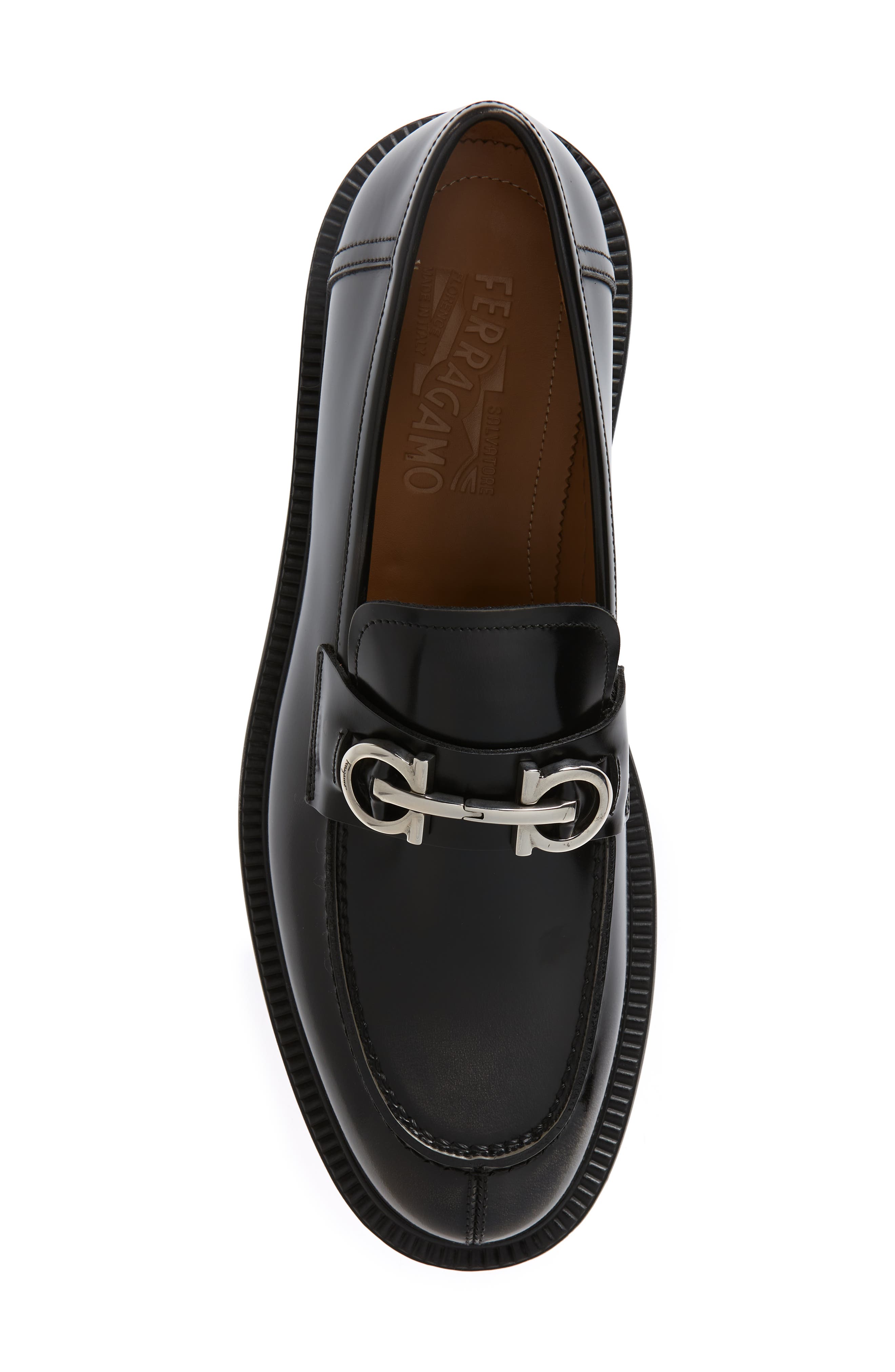 FERRAGAMO Galles Gancio Bit Loafer, Alternate, color, 