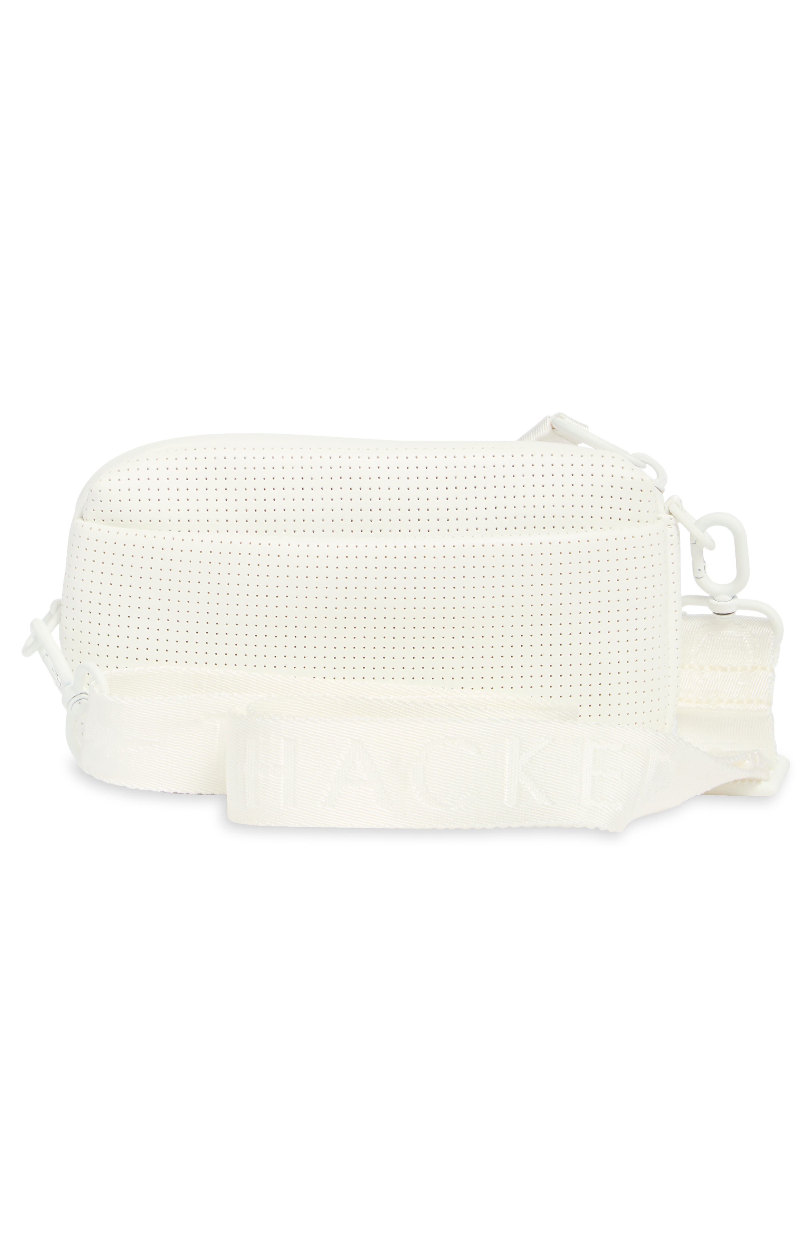 Thacker Ella Phone Zip Crossbody Bag, Alternate, color, White Perf
