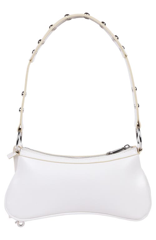 True Religion Horseshoe Hardware Shoulder Bag In White
