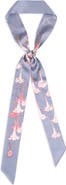 Lost Pattern "Datura" Silk Skinny Scarf