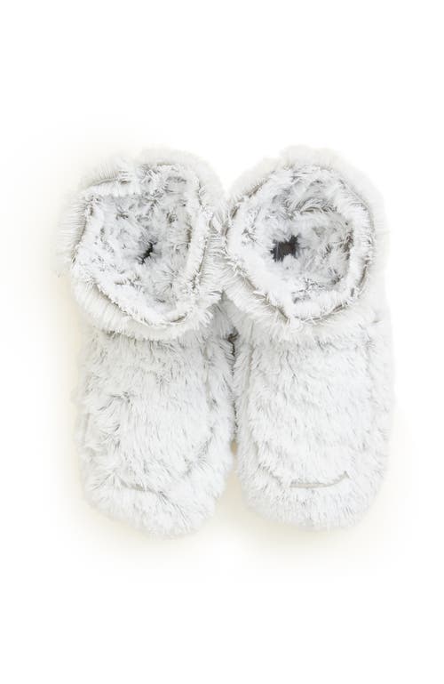 Warmies Marshmallow Plush Booties In Marshmallow Gray
