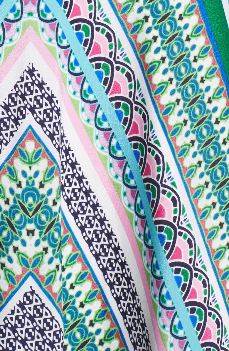 Eliza J Scarf Print Chiffon Maxi Dress, Alternate, color, 