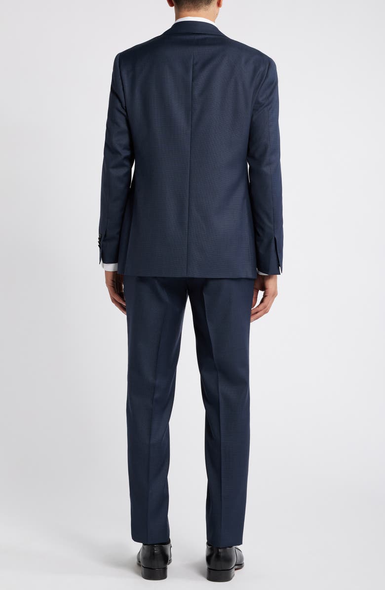 Canali Kei Trim Fit Navy Wool Suit, Alternate, color, 