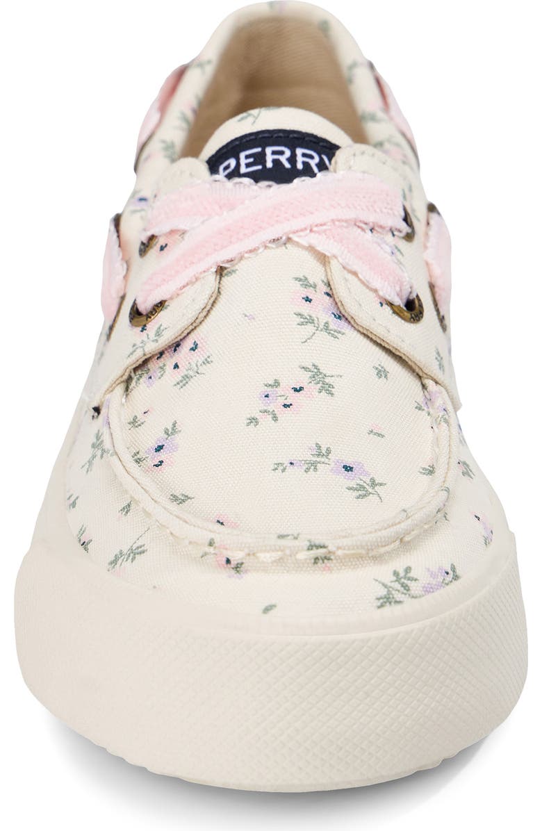Sperry Kids' Bahama Platform Boat Shoe, Alternate, color, Bone Disty Floral