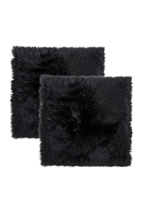 New Zealand Genuine Sheepskin Shearling Chair Seat Pad - Set of 2