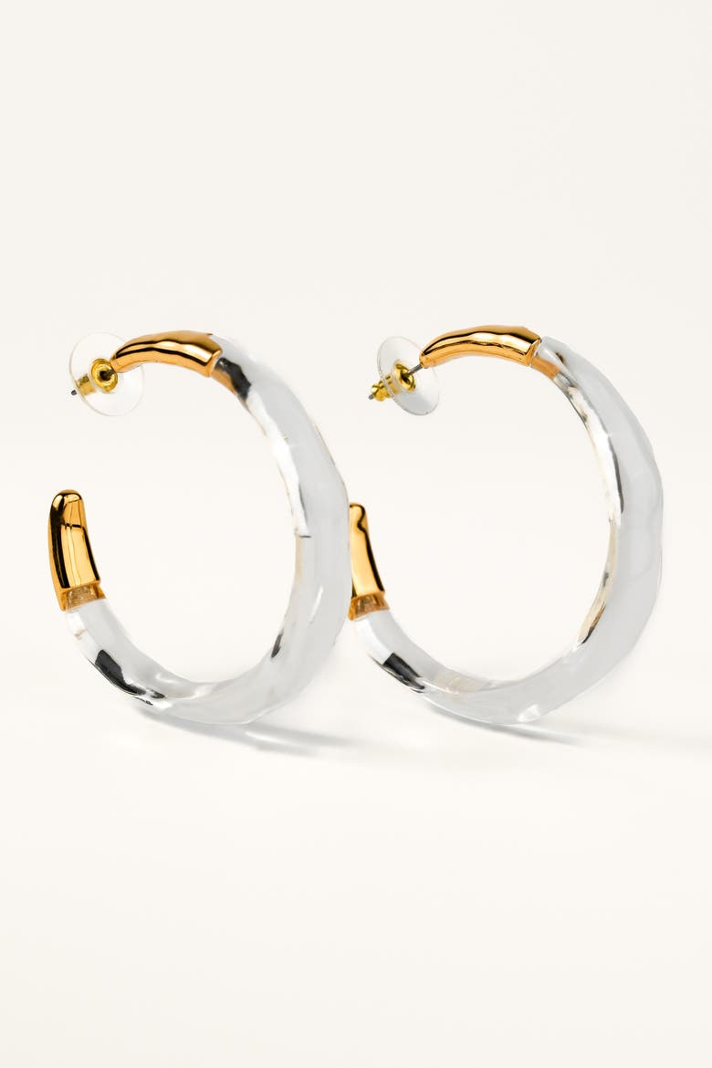 Mega Bare Hoops, Main, color, Gold