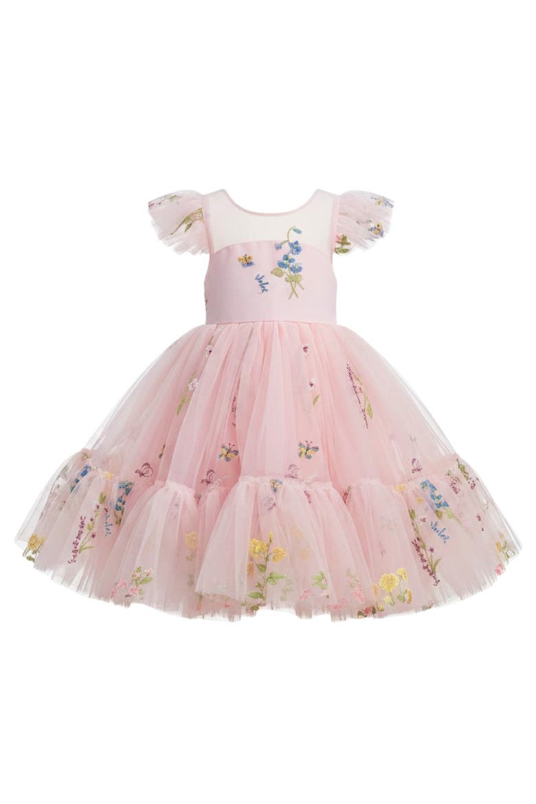 organza tutu dress Tutu Du Monde-Girls Pink Tiered Tulle Dress