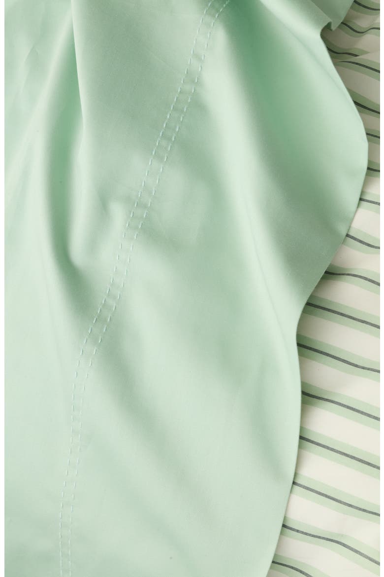 400 Thread Count Organic Cotton Sateen Sheet Set, Alternate, color, GREEN FONDANT