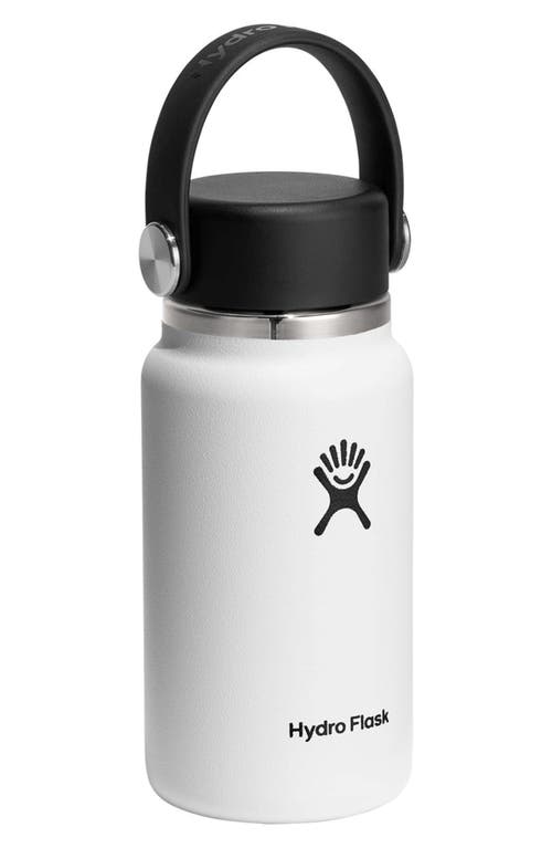 Hydro Flask Micro Hydro Mini Water Bottle In White