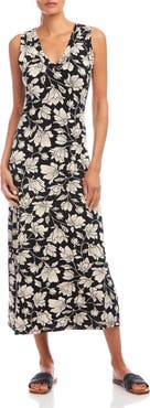 Karen Kane Sleeveless V-Neck Midi Dress