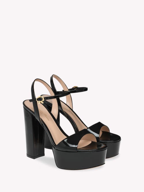 Gianvito Rossi 125mm Marlena Platform Heeled Sandals In Black