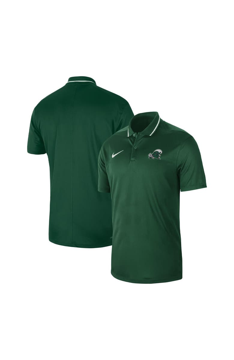 Nike Men's Nike Green Tulane Green Wave 2023 Sideline Coaches Performance Polo, Main, color,