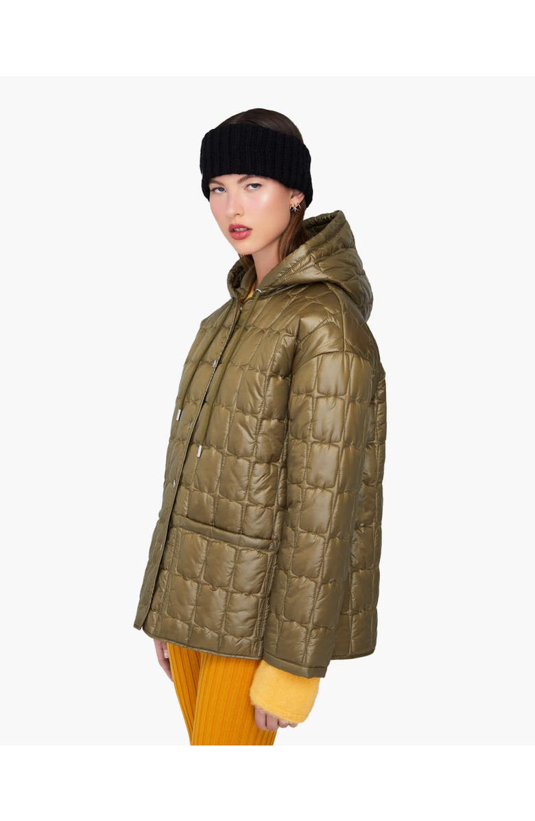 Quartz Co. EMILY | Lightweight Hooded Quilted Jacket, Alternate, color, Khaki