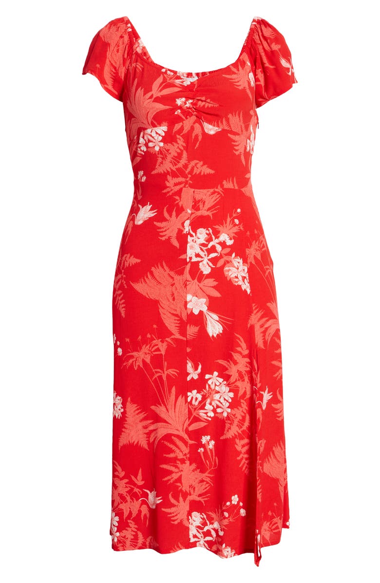 Chelsea28 Floral Slit Dress, Alternate, color, 