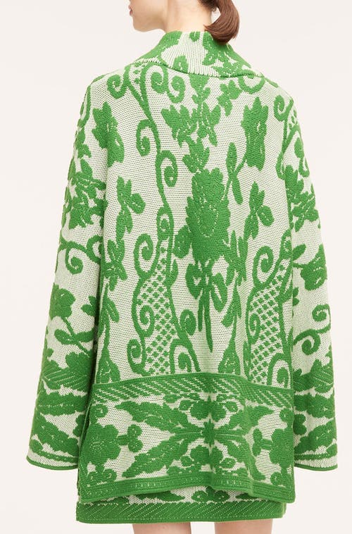 Rebecca Taylor Tapestry Jacquard Turtleneck In Tapestry Fleur Golf Combo