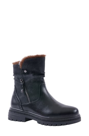 Gc Shoes Martin Faux Fur Lined Bootie In Black