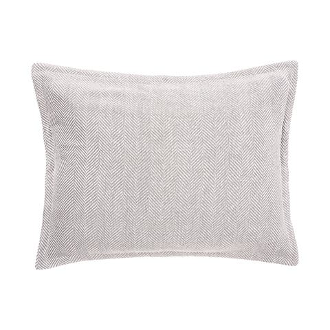 Torin Pearl Grey Cotton Standard Sham 20" x 26"