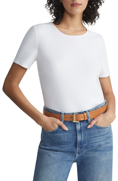Stretch Cotton Crewneck T-Shirt