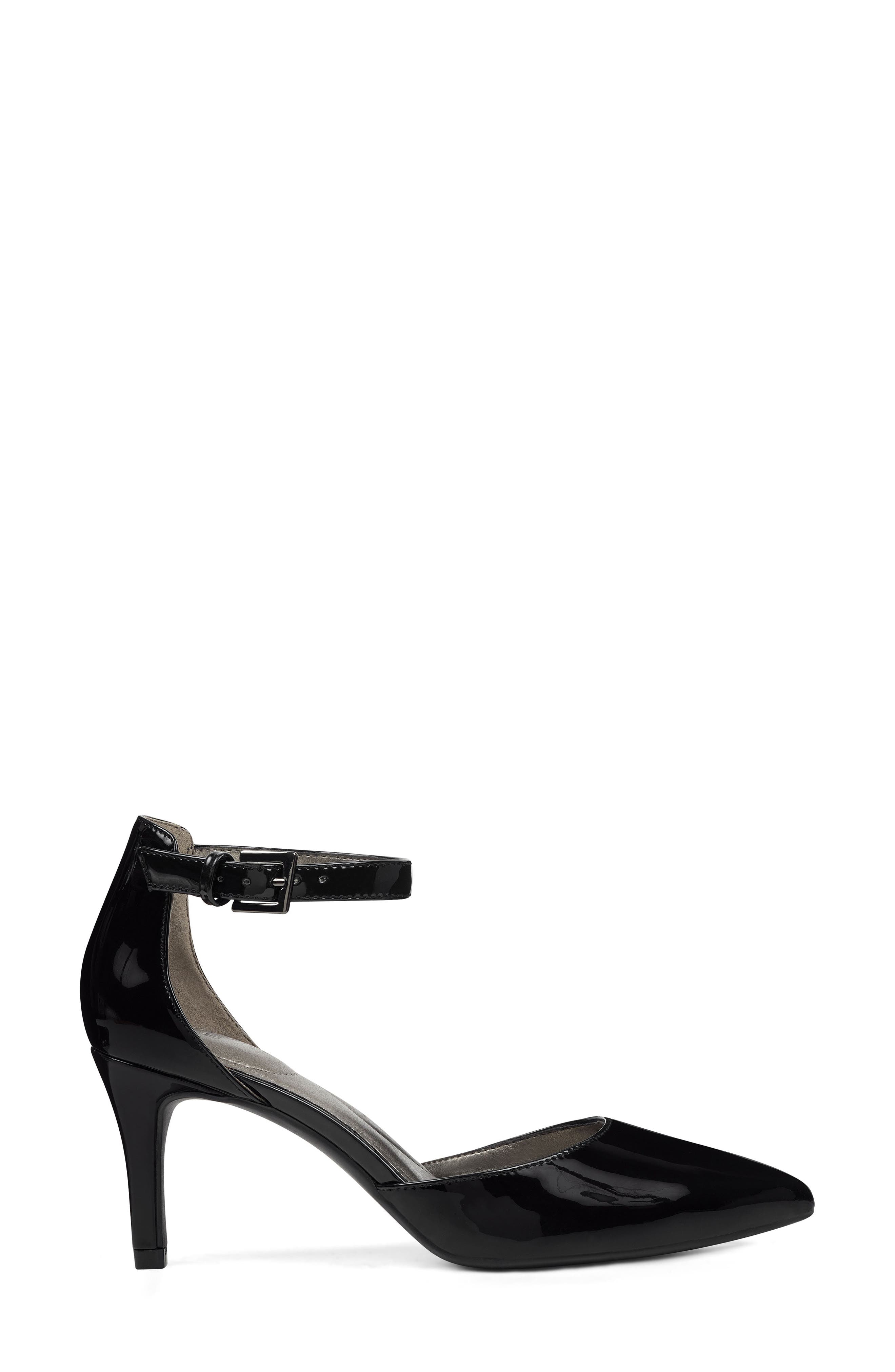 Bandolino Ginata Ankle Strap Pump, Alternate, color, Black