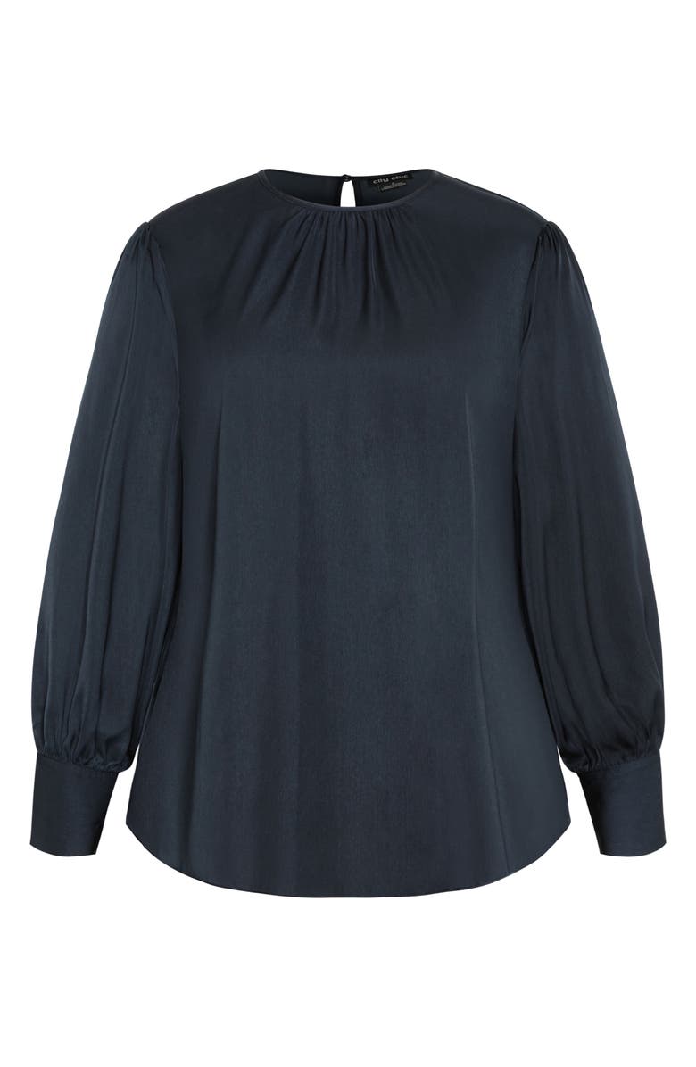 City Chic Aaliyah Puff Shoulder Top, Alternate, color,