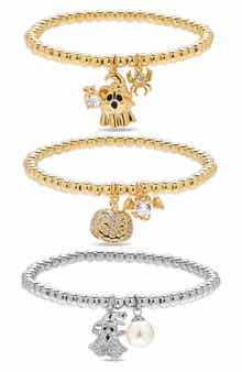 Boo & Bling 3-Pack Stretch Charm Bracelets