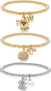 EYE CANDY LOS ANGELES Boo & Bling 3-Pack Stretch Charm Bracelets