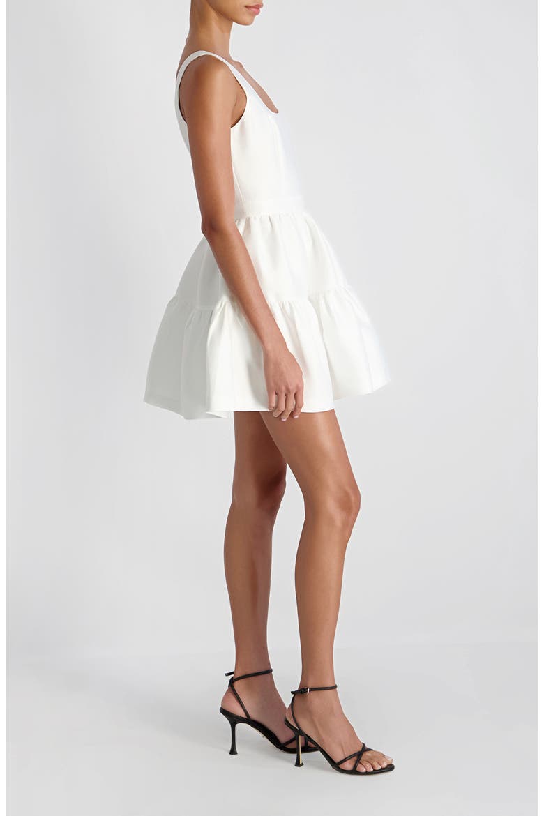 Sleeveless Tiered Ruffle Minidress, Alternate, color, SUMMER WHITE