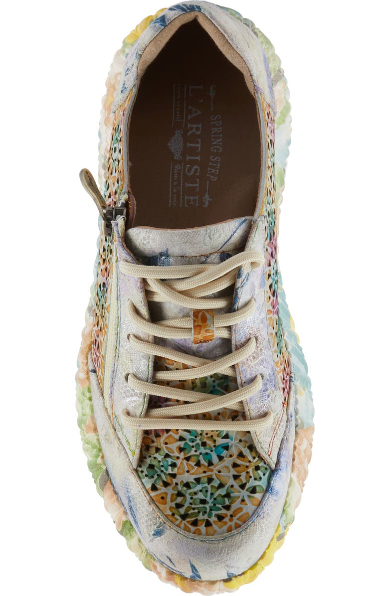 L'Artiste by Spring Step Bloomington Platform Sneaker, Alternate, color, Beige Multi