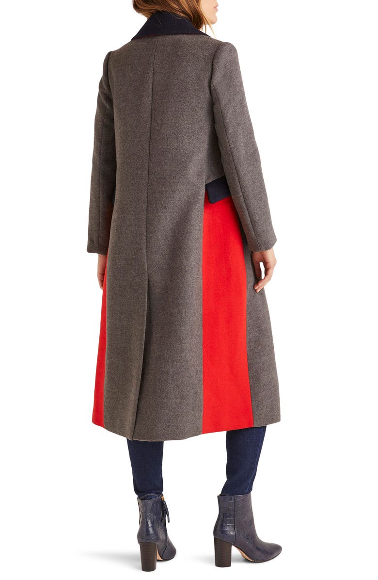 Boden Burney Colorblock Wool Blend Coat, Alternate, color, 