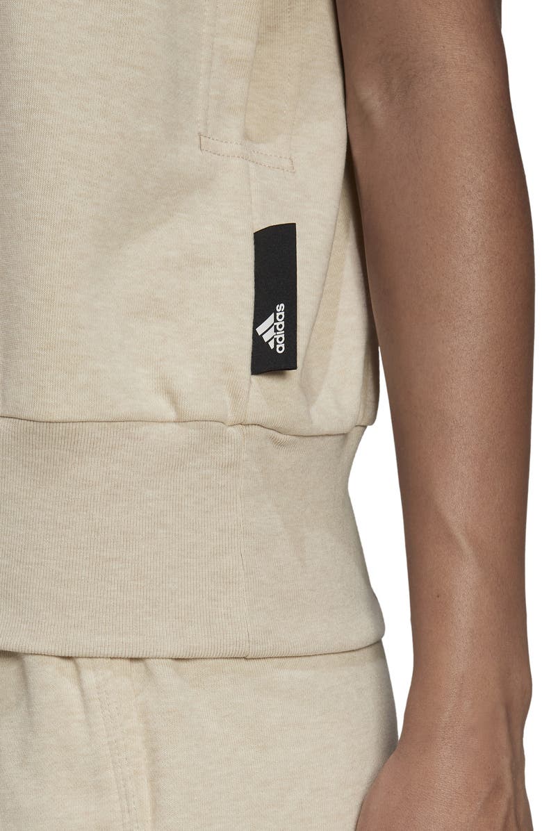 adidas Sleeveless Hoodie, Alternate, color, 