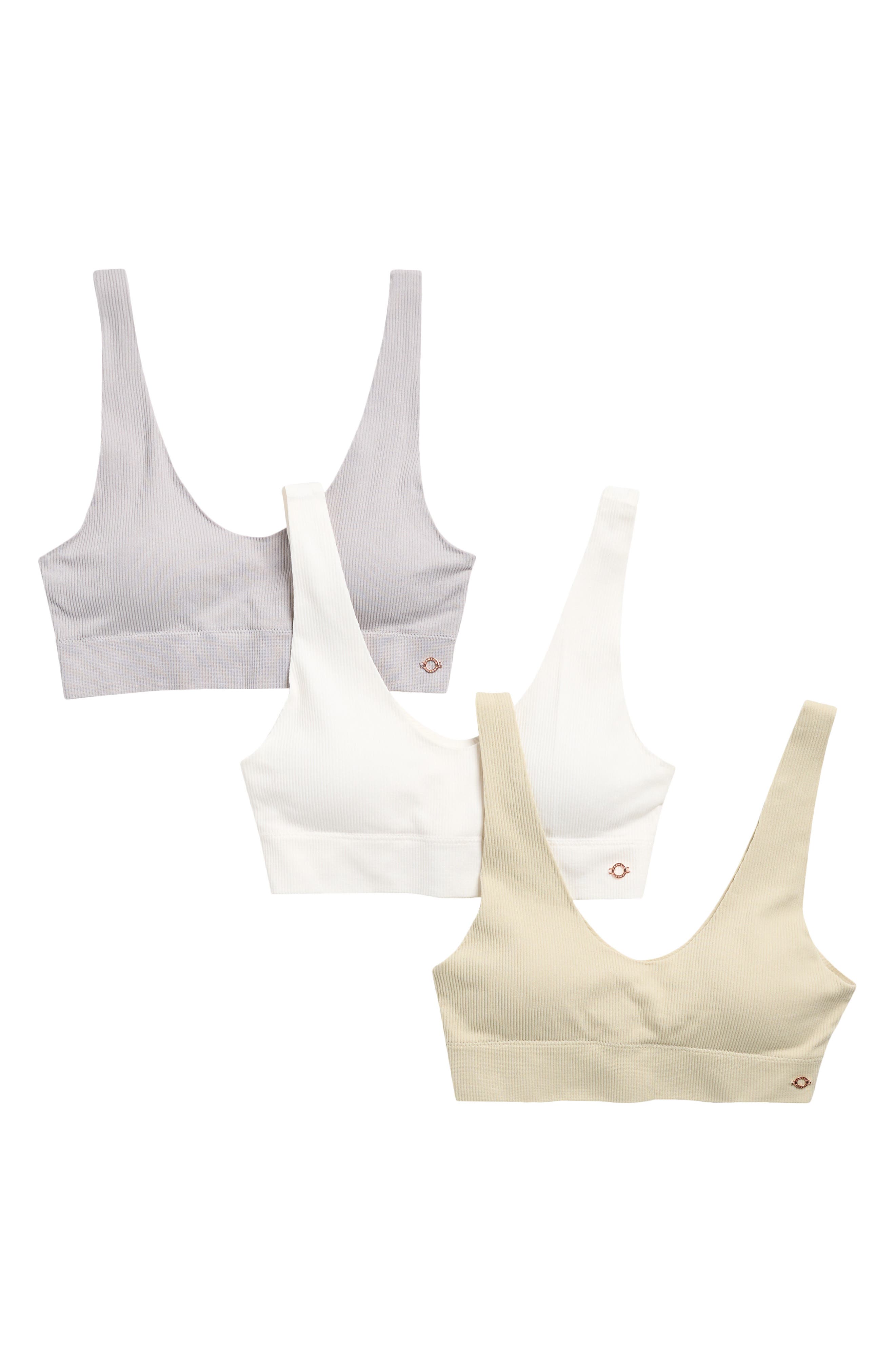 Danskin Assorted 3-Pack Missy Laser Seamless Bralette