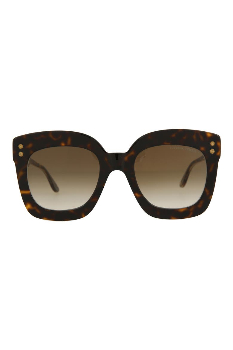 51mm Square Sunglasses, Main, color, HAVANA CRYSTAL BROWN