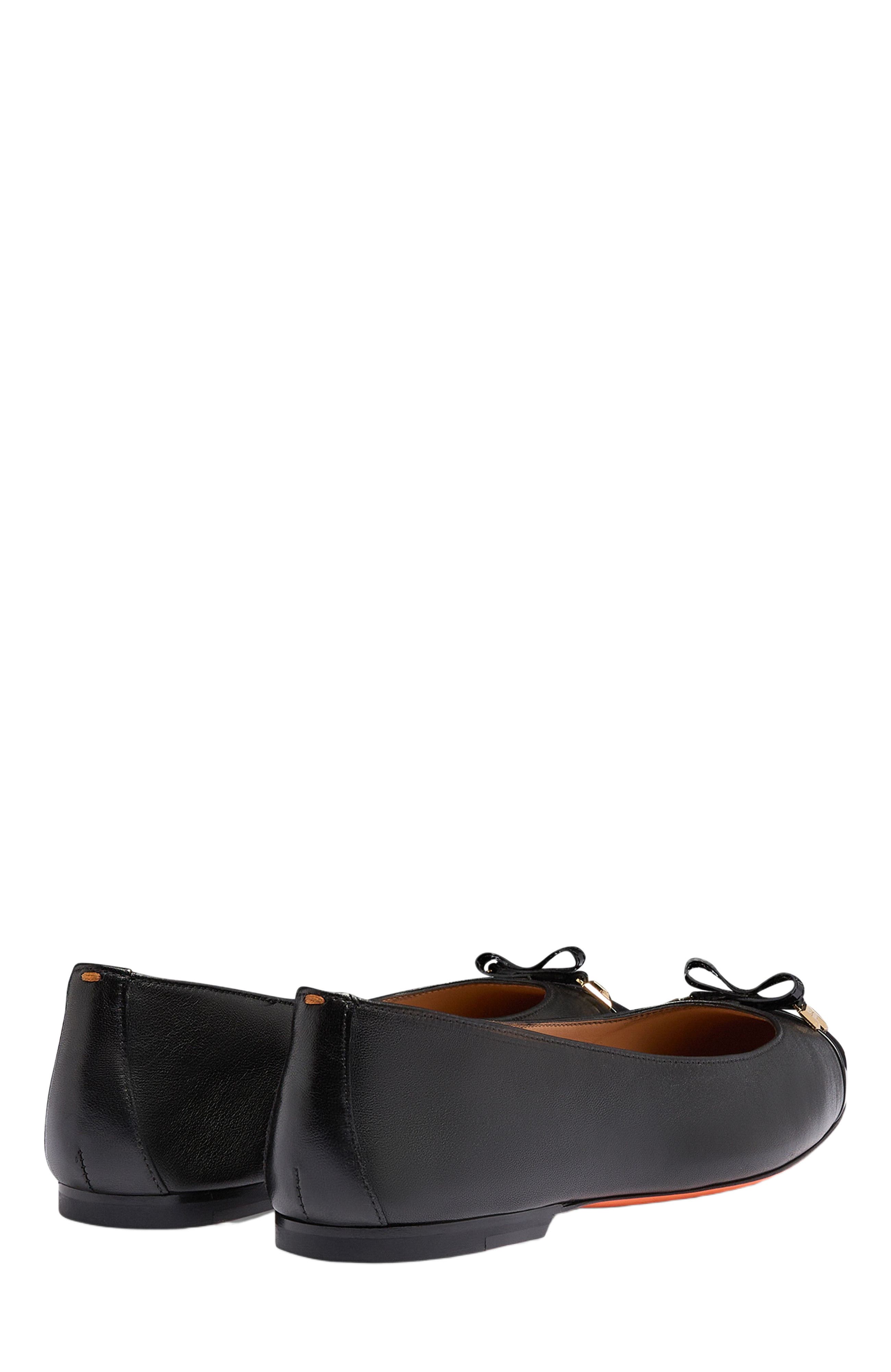 Santoni Women's ballet flat, Alternate, color, Black