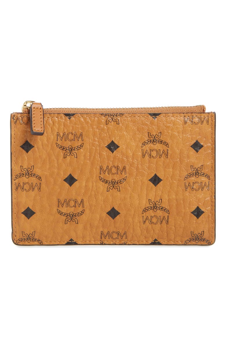 MCM Mini Visetos Original Key Pouch, Main, color, 