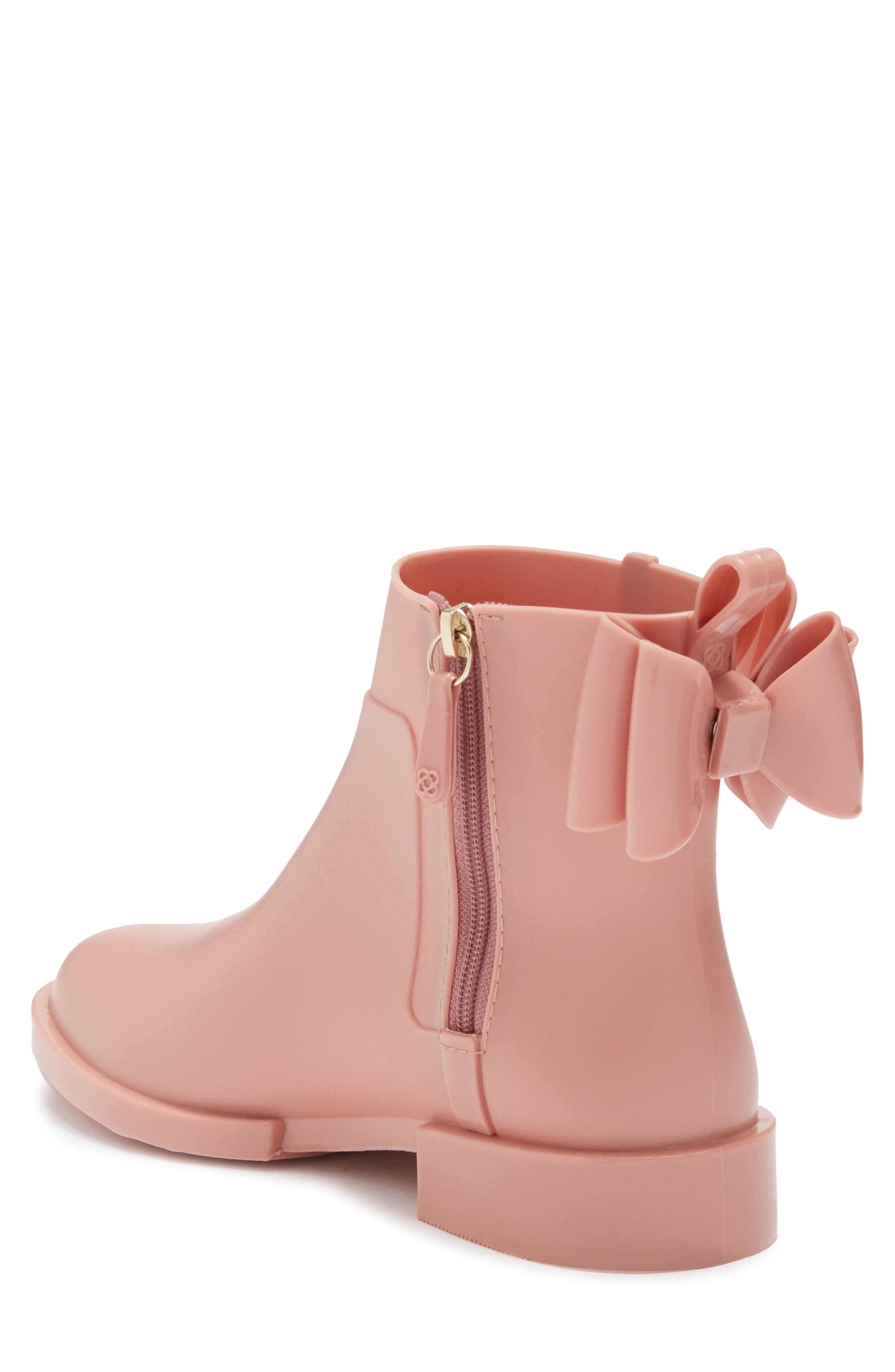 PETITE JOLIE Tyler Bow Tie Zip Rubber Boot, Alternate, color, 