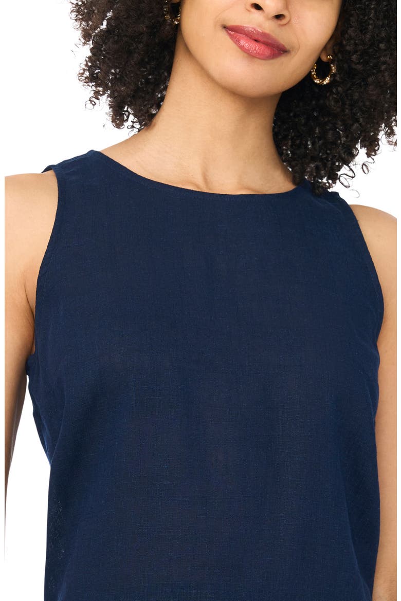 Keyhole Back Sleeveless Top, Alternate, color, CLASSIC NAVY