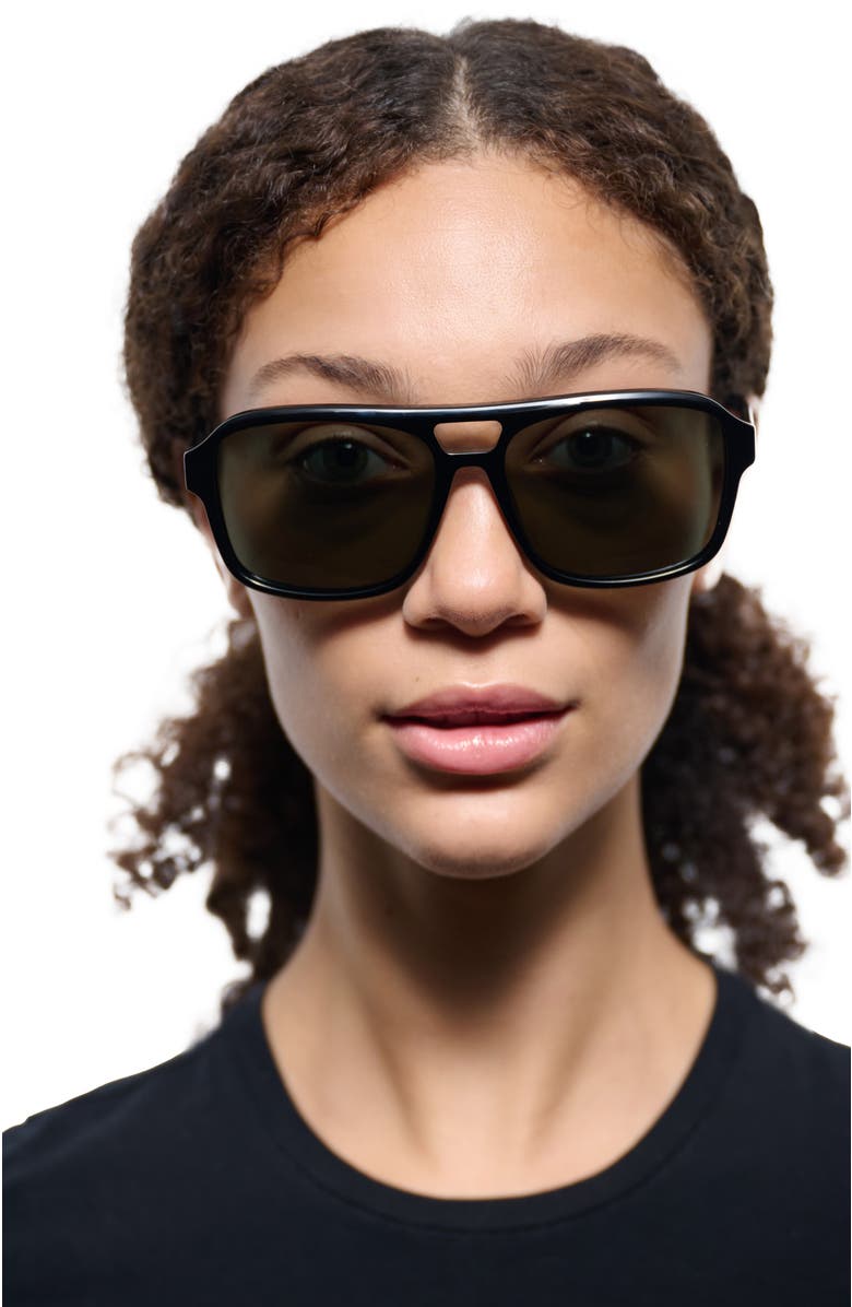 Derek Lam 10 Crosby Ryanne Sunglasses, Alternate, color, Black