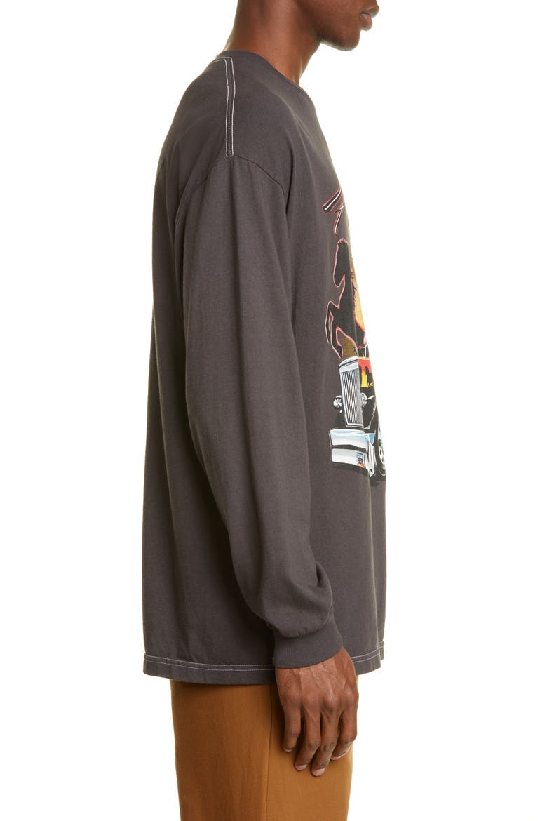 Wild Spirit Long Sleeve T-Shirt, Alternate, color, BLACK