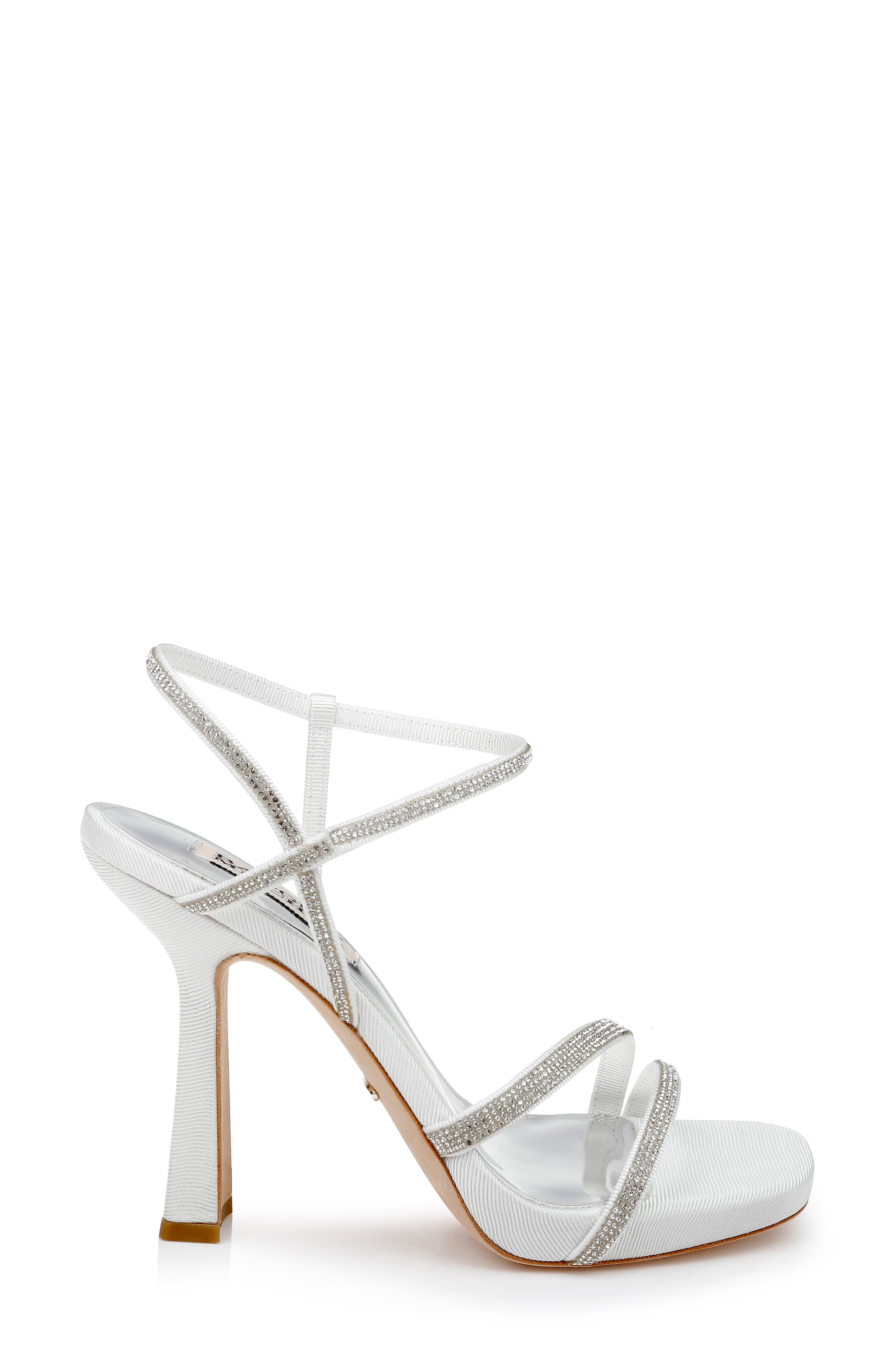 Badgley Mischka Collection Urbana Strappy Sandal, Alternate, color, Soft White