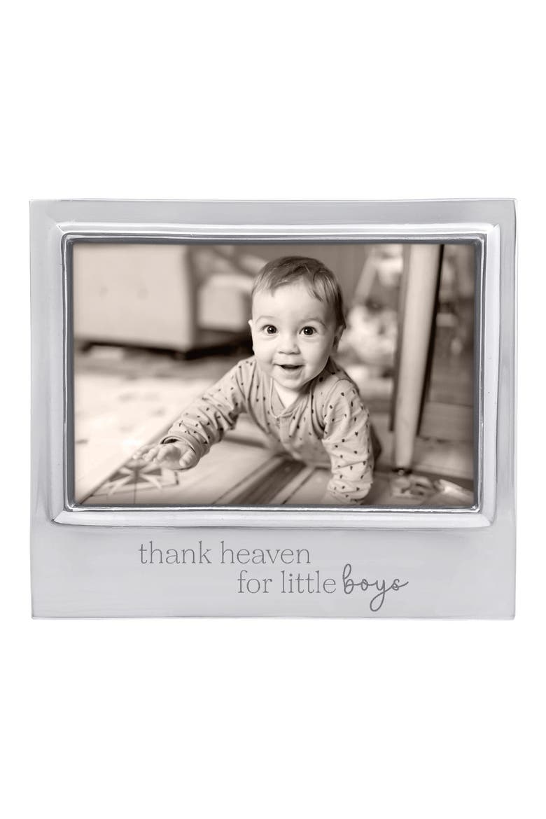 Thank Heaven for Little Boys 4 x 6-Inch Picture Frame, Main, color, SILVER