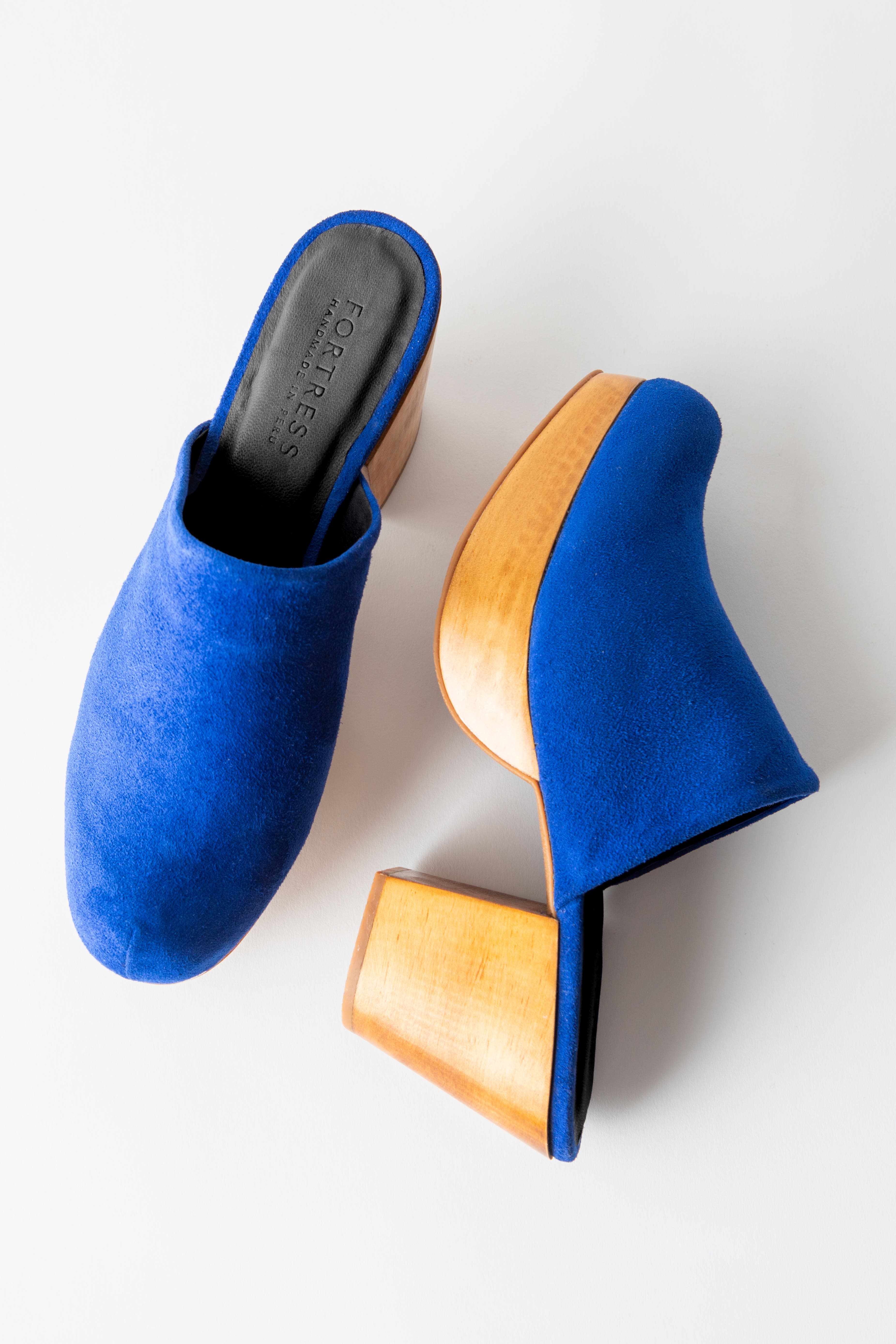 Ava Clog Mule, Alternate, color, Cobalt Suede