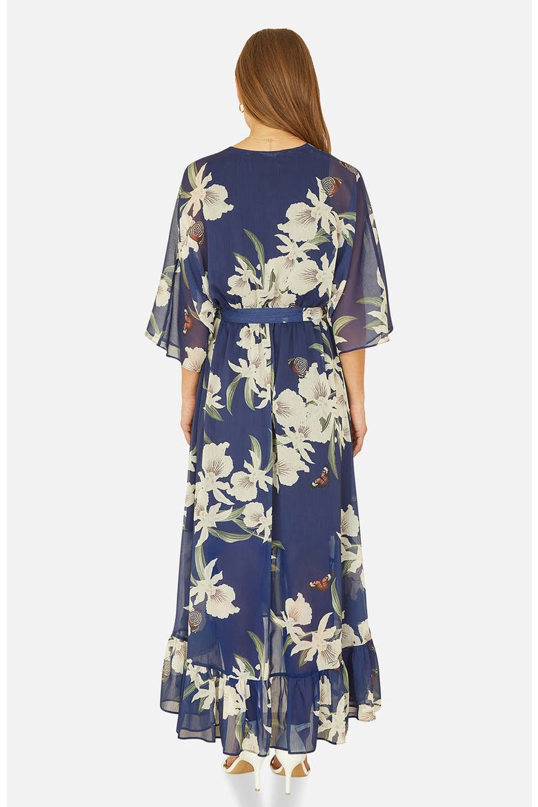 Dip Hem Sleeve Dress, Alternate, color, Navy