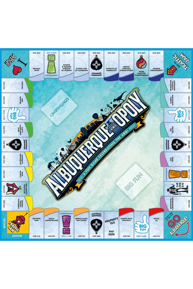 Albuquerqueopoly Monopoly Board Game, Alternate, color, Multicolored
