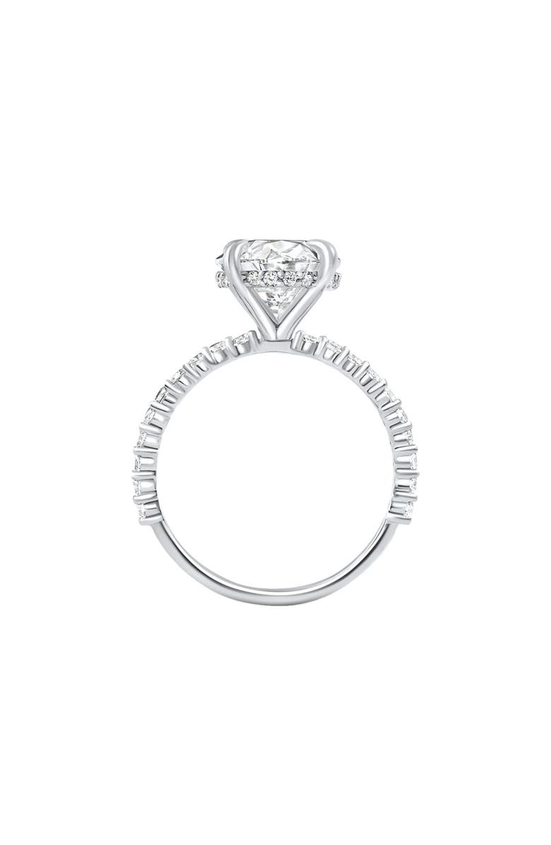 Bliss Diamond Certified 4.55Ct Oval Diamond Side Halo Engagement Ring 14k Gold Lab Grown, Alternate, color, 